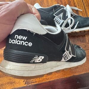 Pre-Owned Size 12 New Balance 574 Black